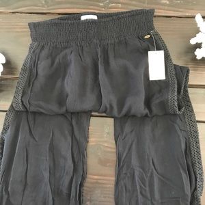 NWT O’Neill Black Crochet Beach Pants